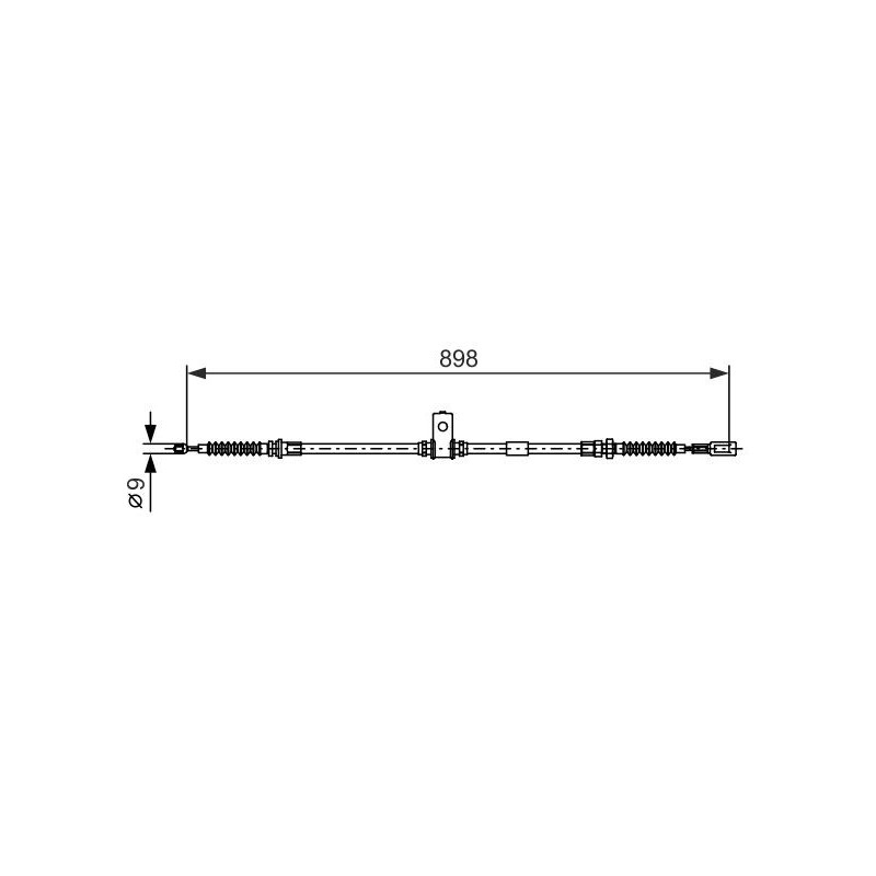 Câble de frein à main BOSCH