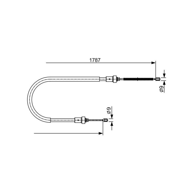 Câble de frein à main BOSCH