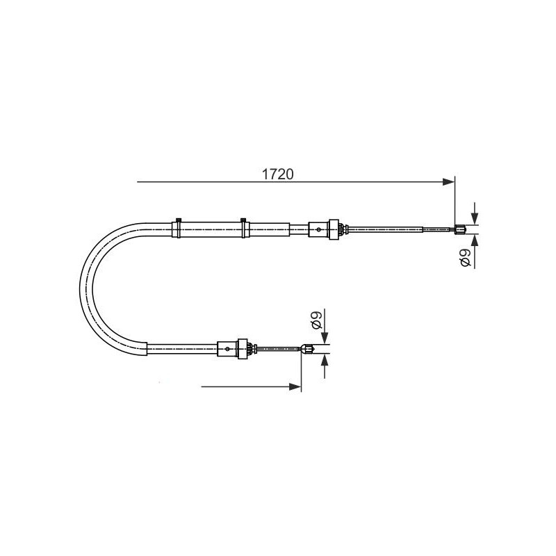 Câble de frein à main BOSCH