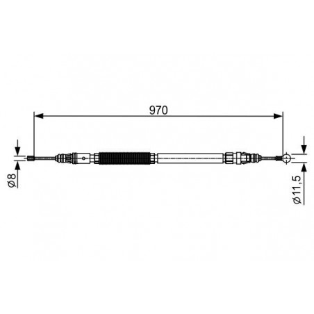 Câble de frein à main BOSCH