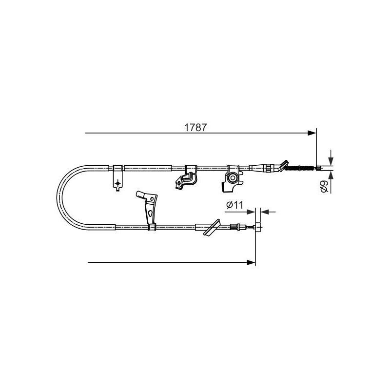 Câble de frein à main BOSCH