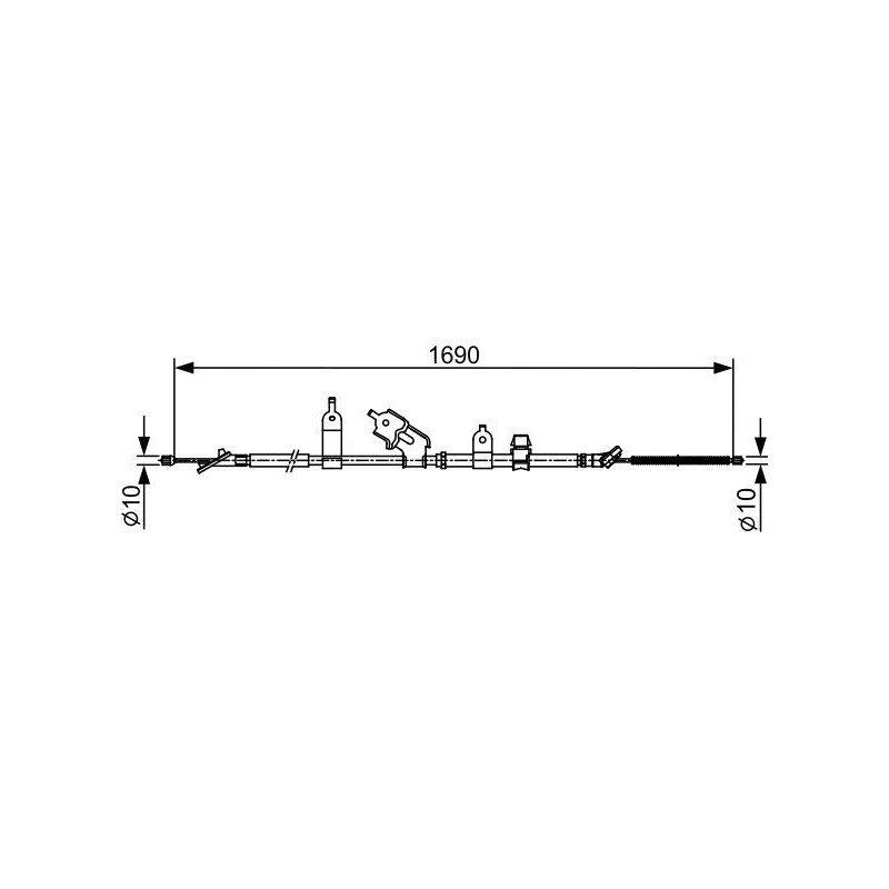 Câble de frein à main BOSCH