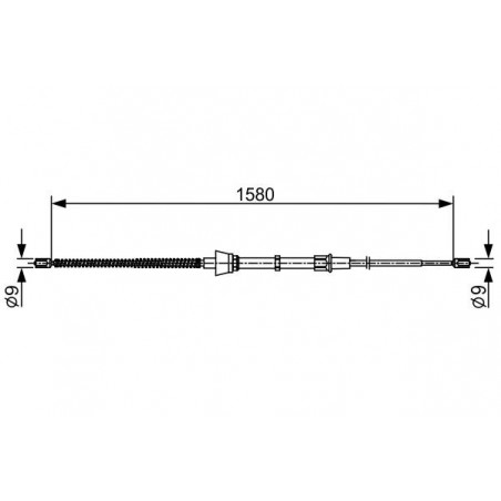 Câble de frein à main BOSCH