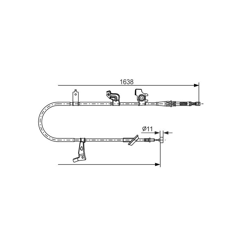 Câble de frein à main BOSCH