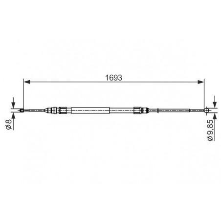 Câble de frein à main BOSCH