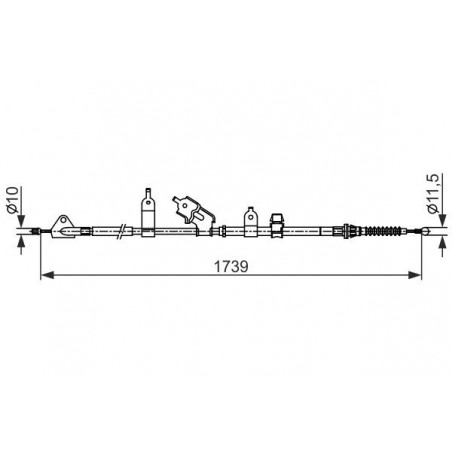 Câble de frein à main BOSCH