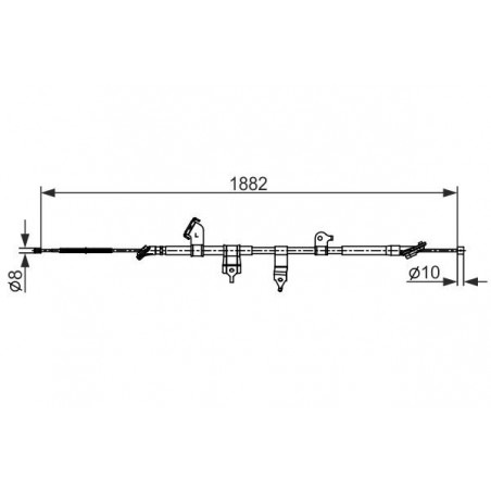 Câble de frein à main BOSCH