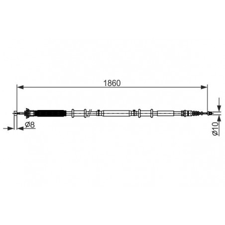 Câble de frein à main BOSCH