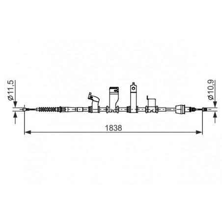 Câble de frein à main BOSCH