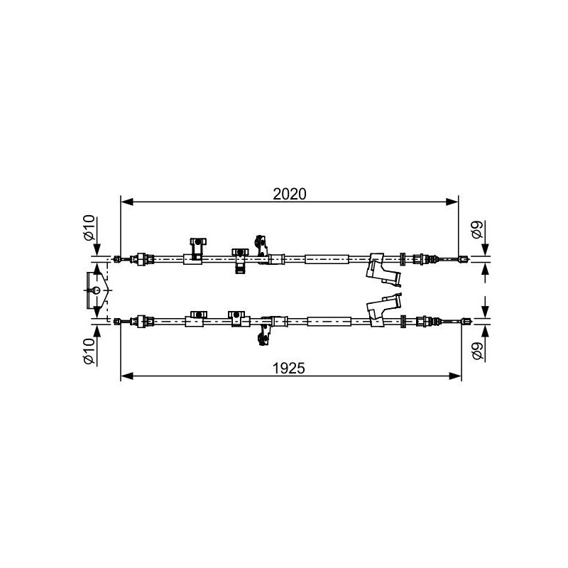 Câble de frein à main BOSCH