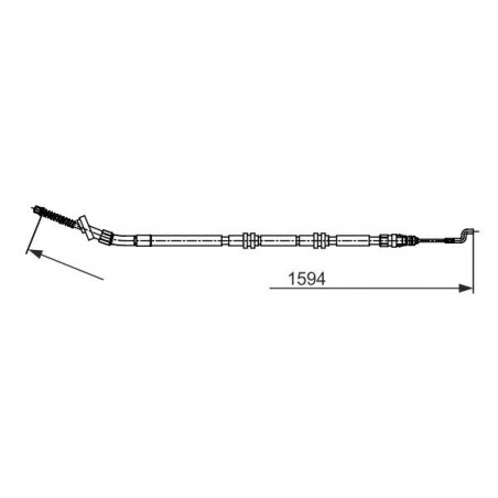 Câble de frein à main BOSCH