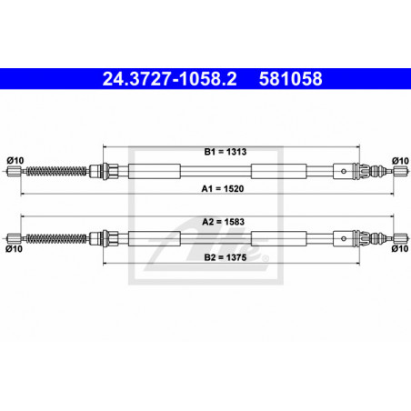 Câble de frein à main ATE