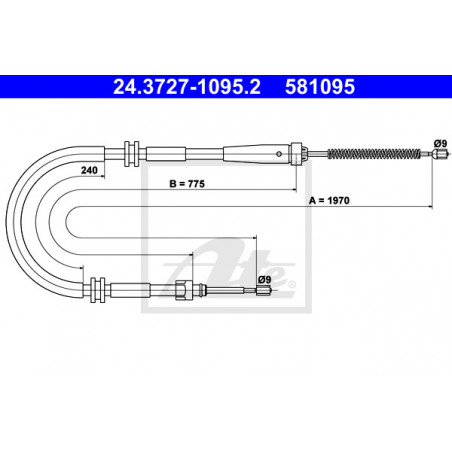 Câble de frein à main ATE