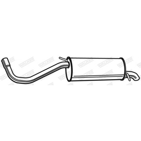 Silencieux arrière WALKER