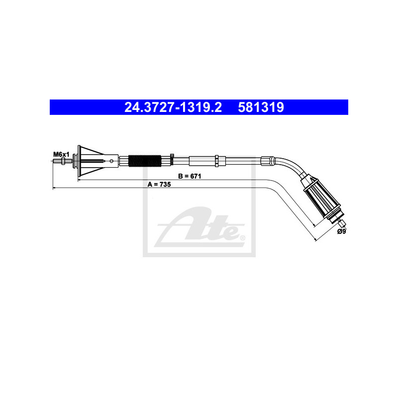 Câble de frein à main ATE