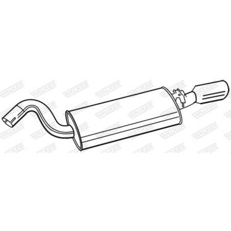 Silencieux arrière WALKER