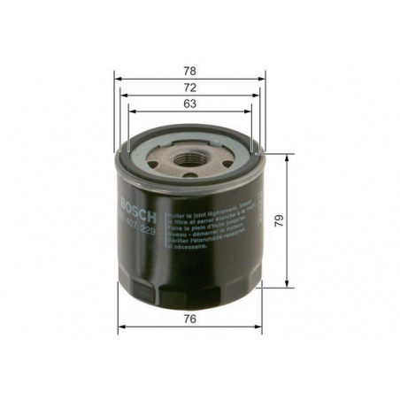 Filtre à huile BOSCH