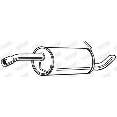 Silencieux arrière WALKER