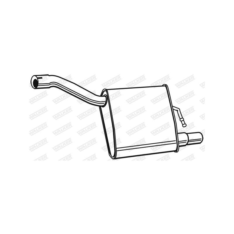 Silencieux arrière WALKER