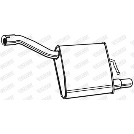 Silencieux arrière WALKER