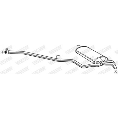 Silencieux arrière WALKER