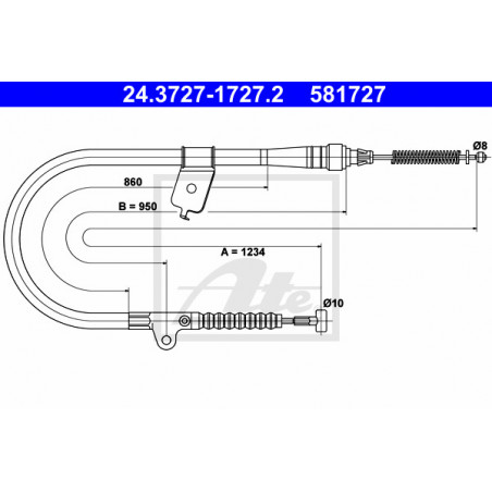 Câble de frein à main ATE