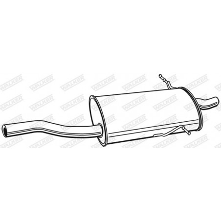 Silencieux arrière WALKER