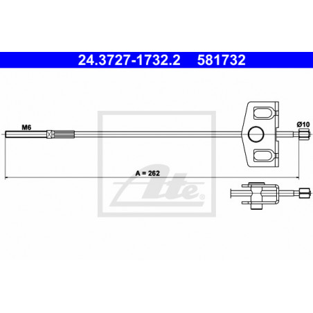 Câble de frein à main ATE