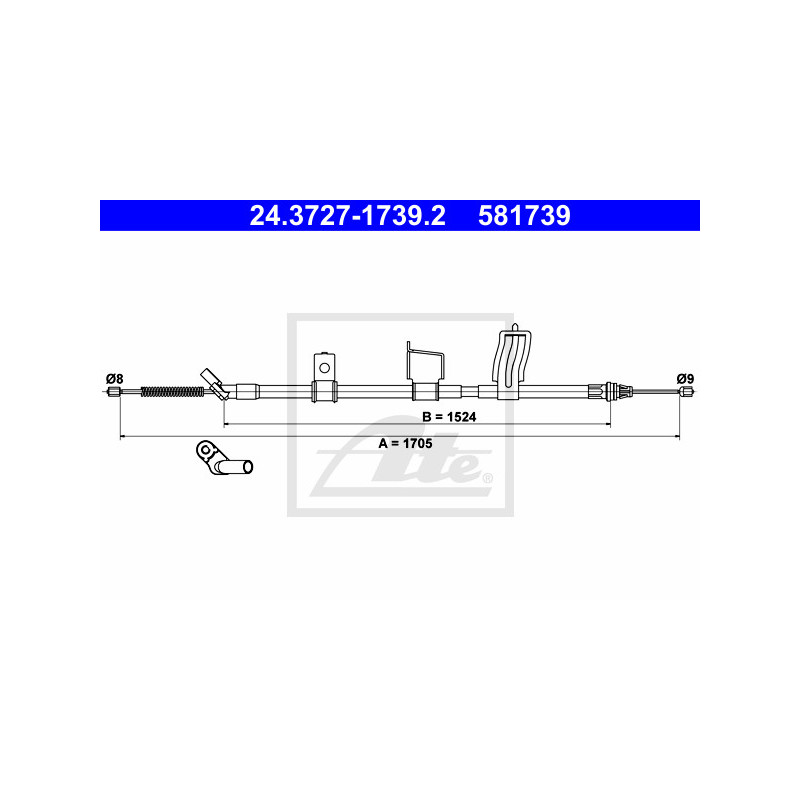 Câble de frein à main ATE