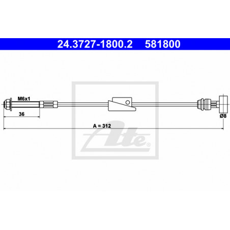 Câble de frein à main ATE