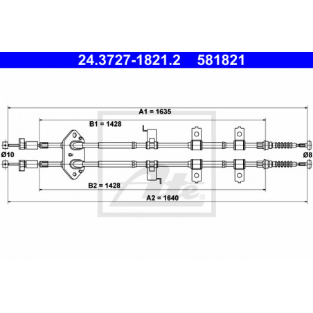 Câble de frein à main ATE