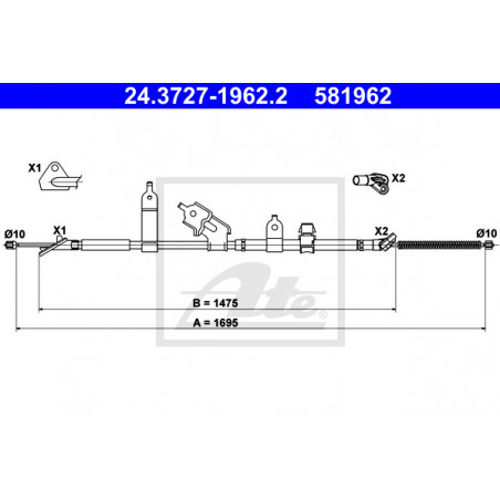 Câble de frein à main ATE