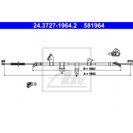 Câble de frein à main ATE