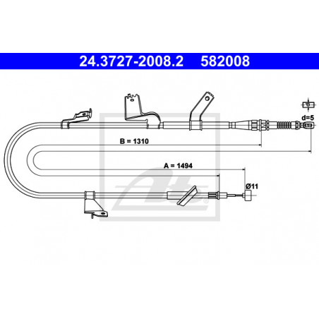 Câble de frein à main ATE