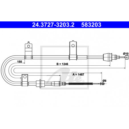 Câble de frein à main ATE