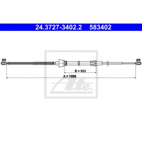 Câble de frein à main ATE