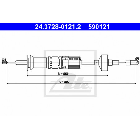 Cable d'embrayage ATE