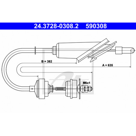 Cable d'embrayage ATE