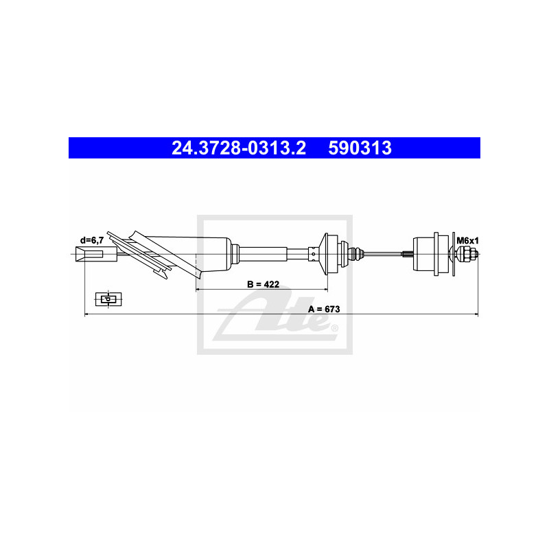 Cable d'embrayage ATE