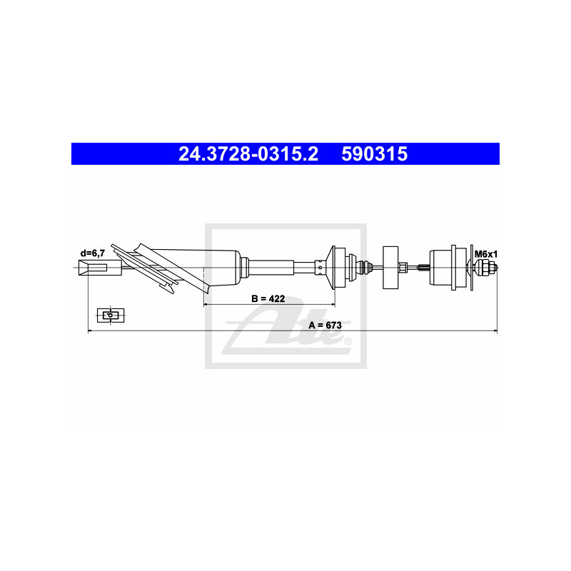 Cable d'embrayage ATE