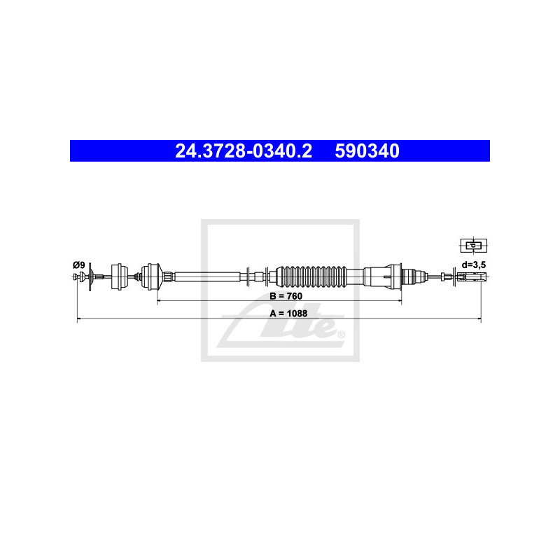 Cable d'embrayage ATE