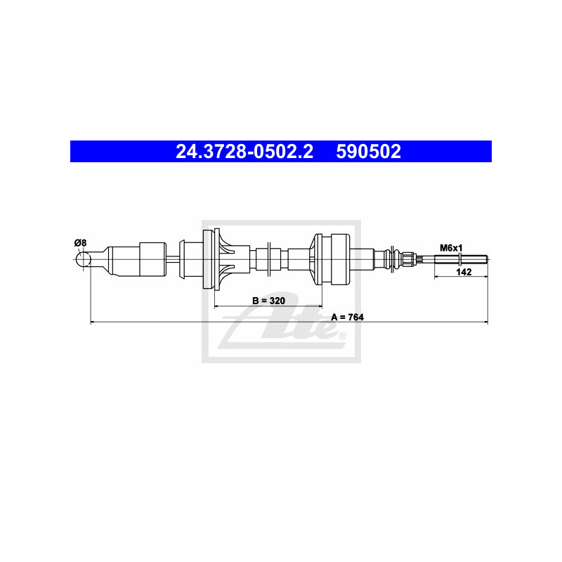 Cable d'embrayage ATE
