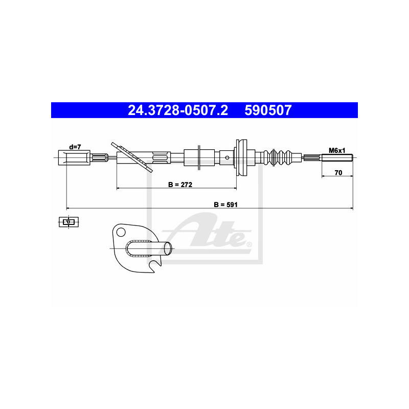 Cable d'embrayage ATE