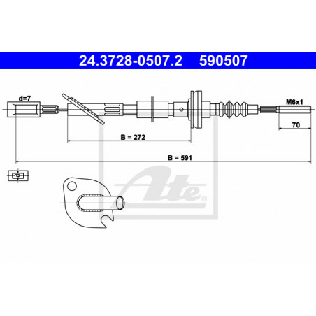 Cable d'embrayage ATE