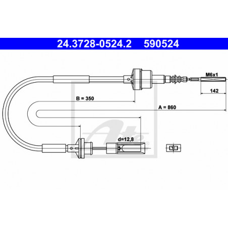 Cable d'embrayage ATE