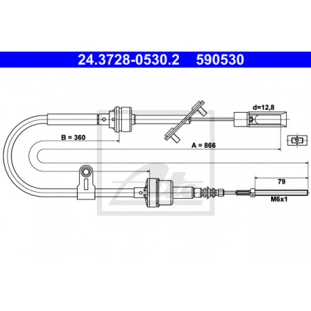 Cable d'embrayage ATE