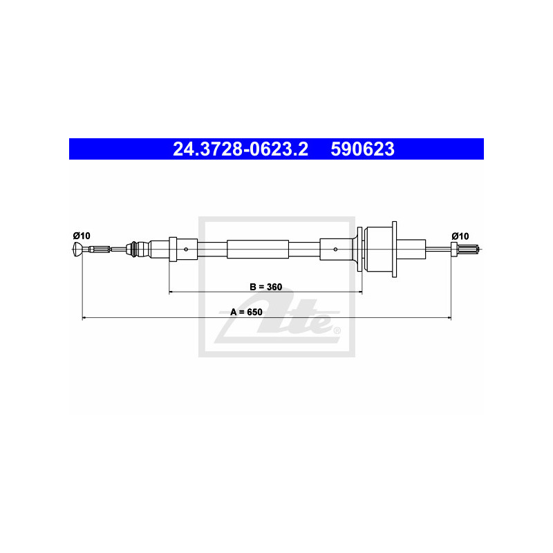 Cable d'embrayage ATE