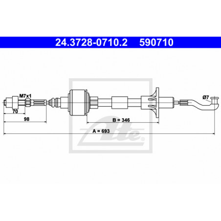 Cable d'embrayage ATE