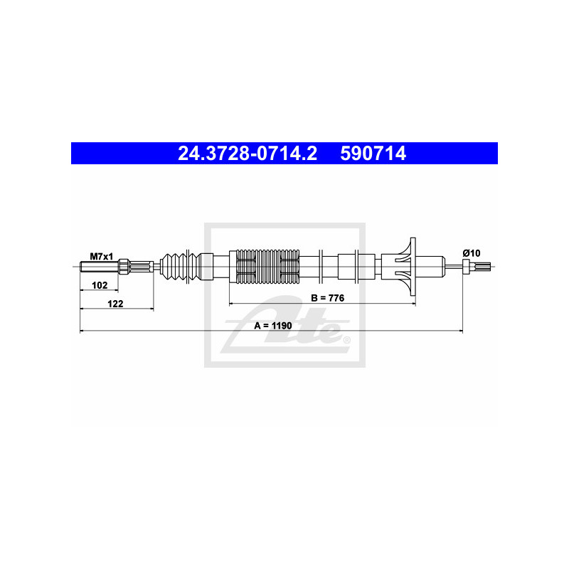 Cable d'embrayage ATE