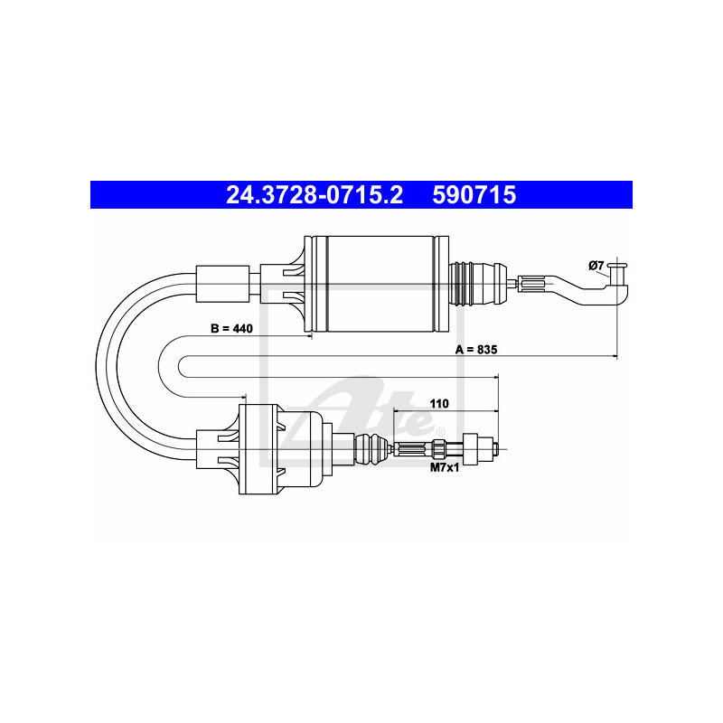 Cable d'embrayage ATE